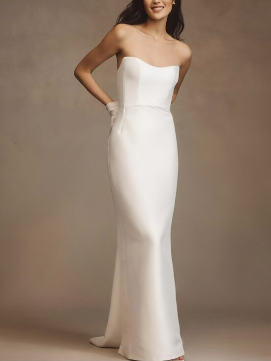 Jenny Yoo Dresses & Skirts - Jenny Yoo Strapless White Catalina Classic Wedding Gown, NWT Timeless Bridal